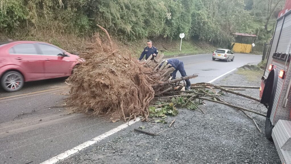 Lluvias provocaron emergencias en el sector del Tablazo, que fueron atendidas por la Unidad de Gestión del Riesgo, a través del Cuerpo Oficial de Bomberos