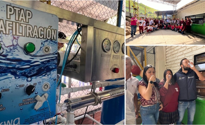 Agua potable para todos: nueva planta beneficia a escuela en Villamaría