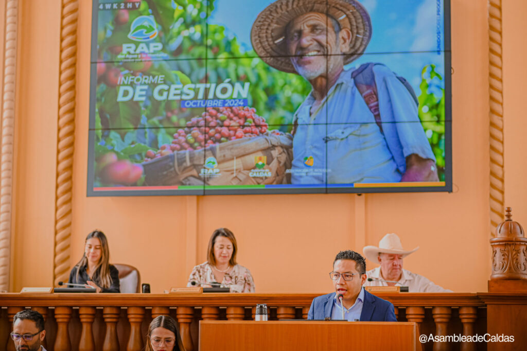 RAP del Agua y la Montaña rindió informe de gestión ante la Asamblea de Caldas: sin ejecutar recursos, avanza en proyectos estratégicos para la región