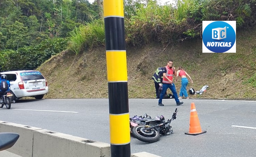 Un motociclista perdió la vida en trágico accidente en la Autopista del Café - BC Noticias