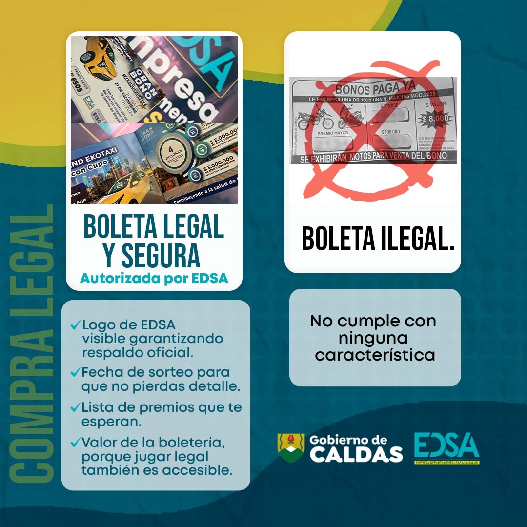 EDSA lo invita a reconocer una boleta legal. La importancia de jugar seguro