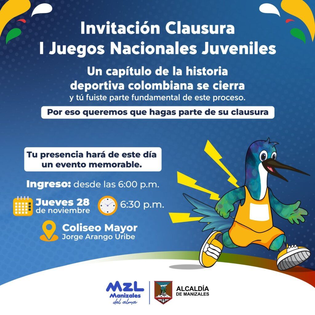 Manizales Cierra con Éxito los I Juegos Nacionales Juveniles este Jueves