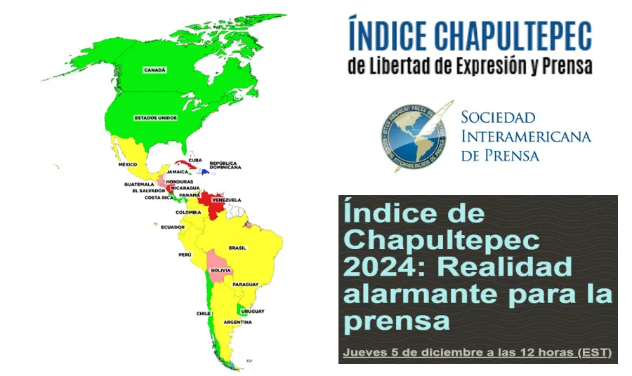 Índice Chapultepec 2024: La Libertad de Prensa en América Bajo Amenaza