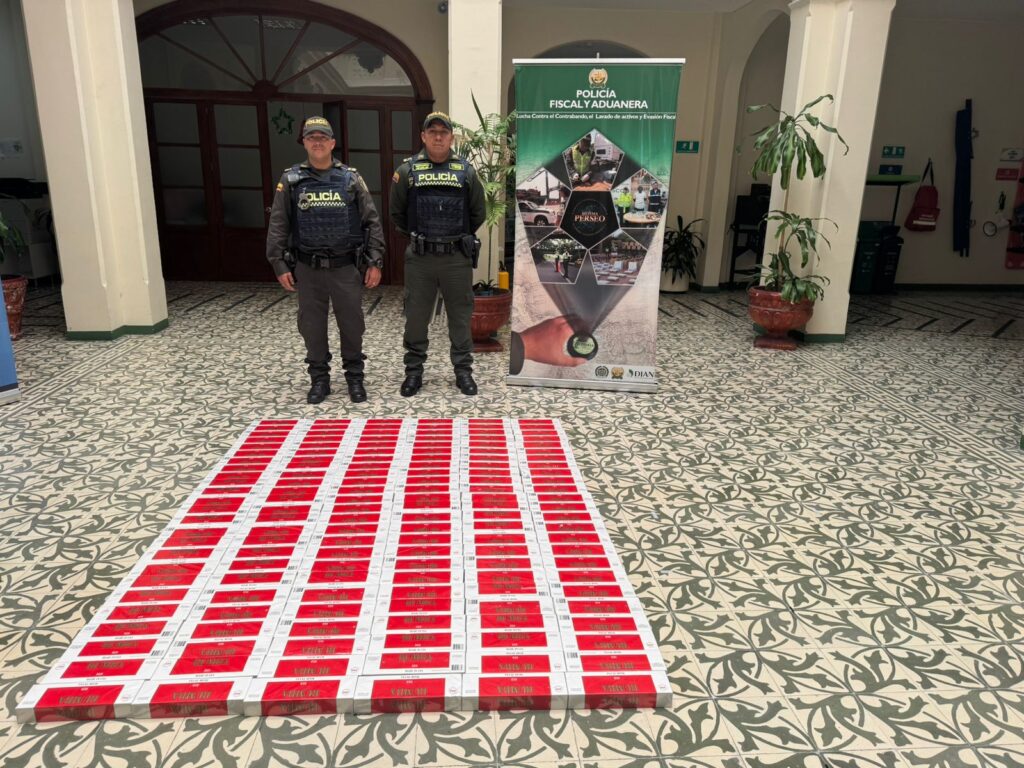 En Manizales incautan 1.500 cajetillas de cigarrillos durante Operativo contra el Contrabando